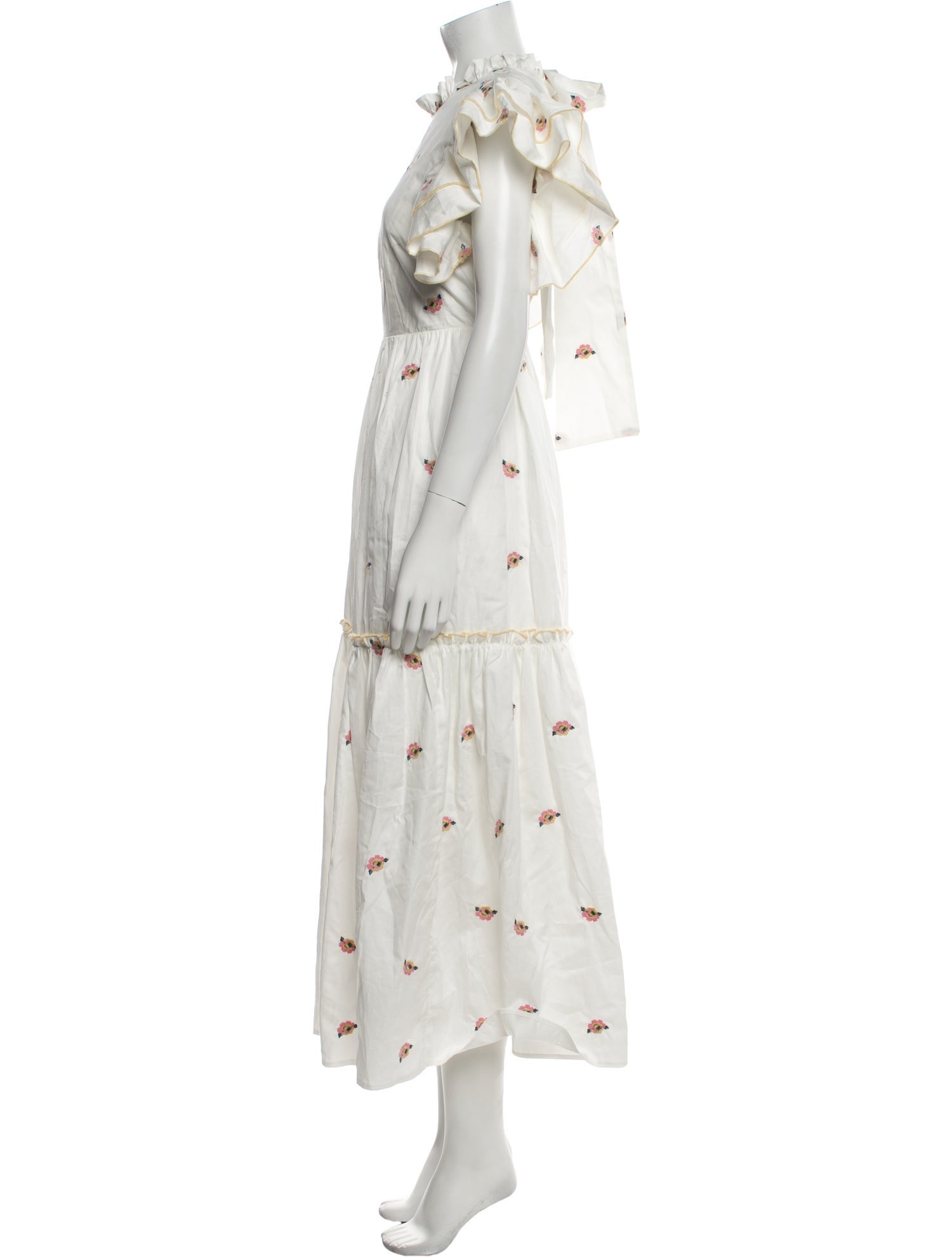 Lug Von Siga Floral Print Long Dress w/ Tags