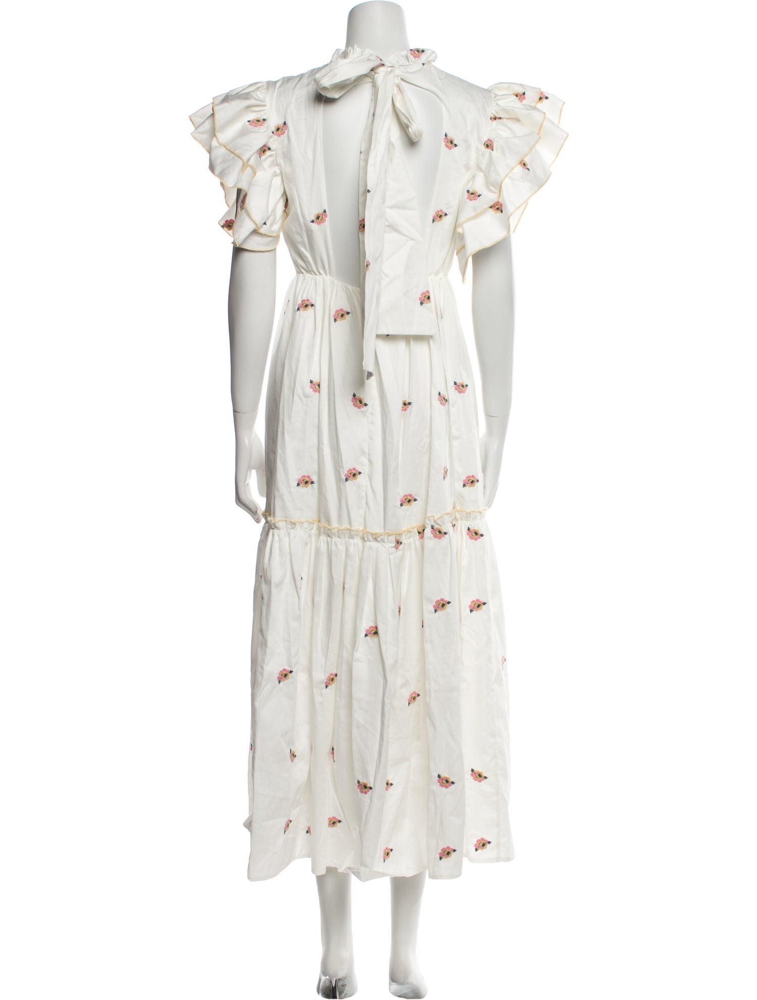 Lug Von Siga Floral Print Long Dress w/ Tags