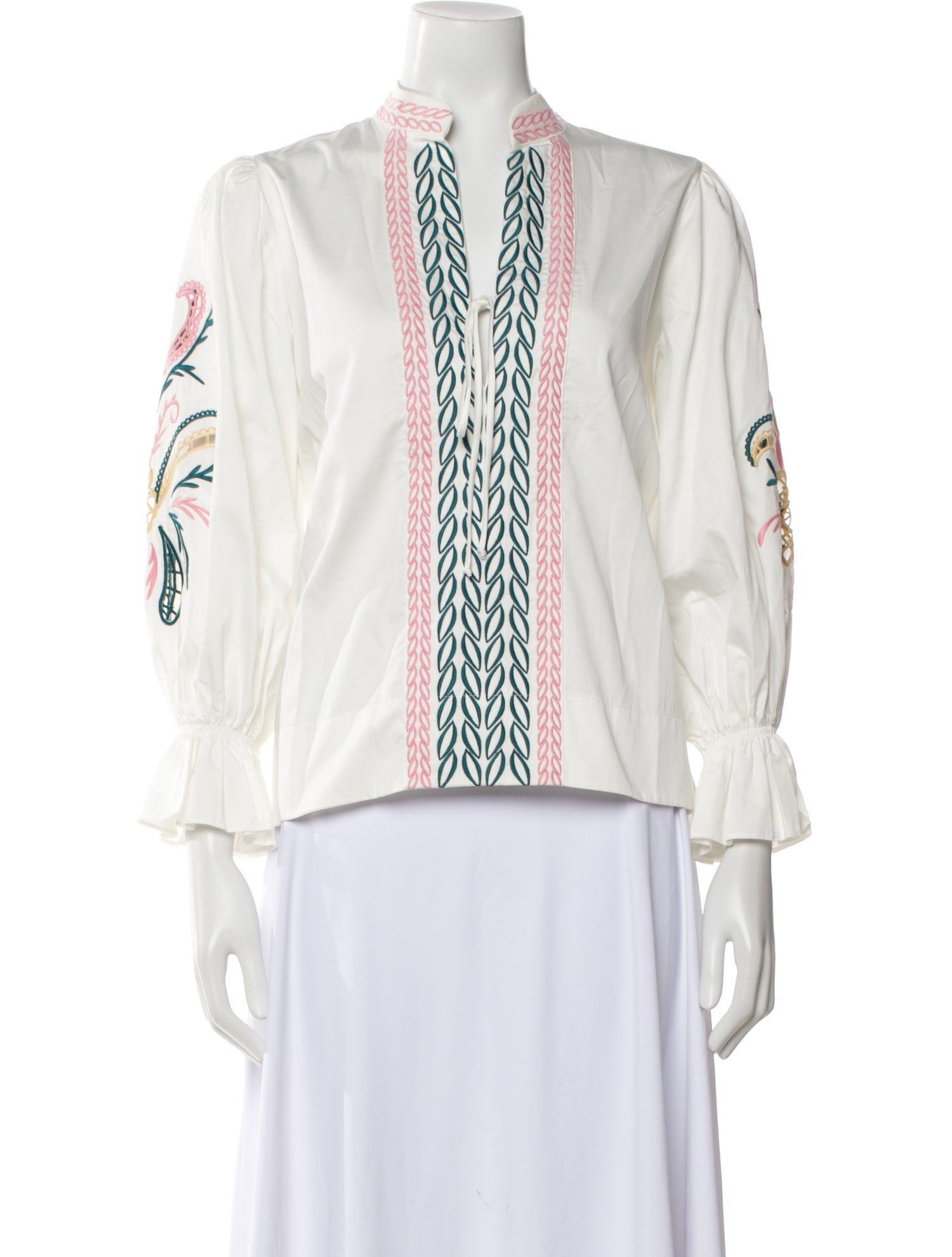 Lug Von Siga Striped V-Neck Blouse w/ Tags