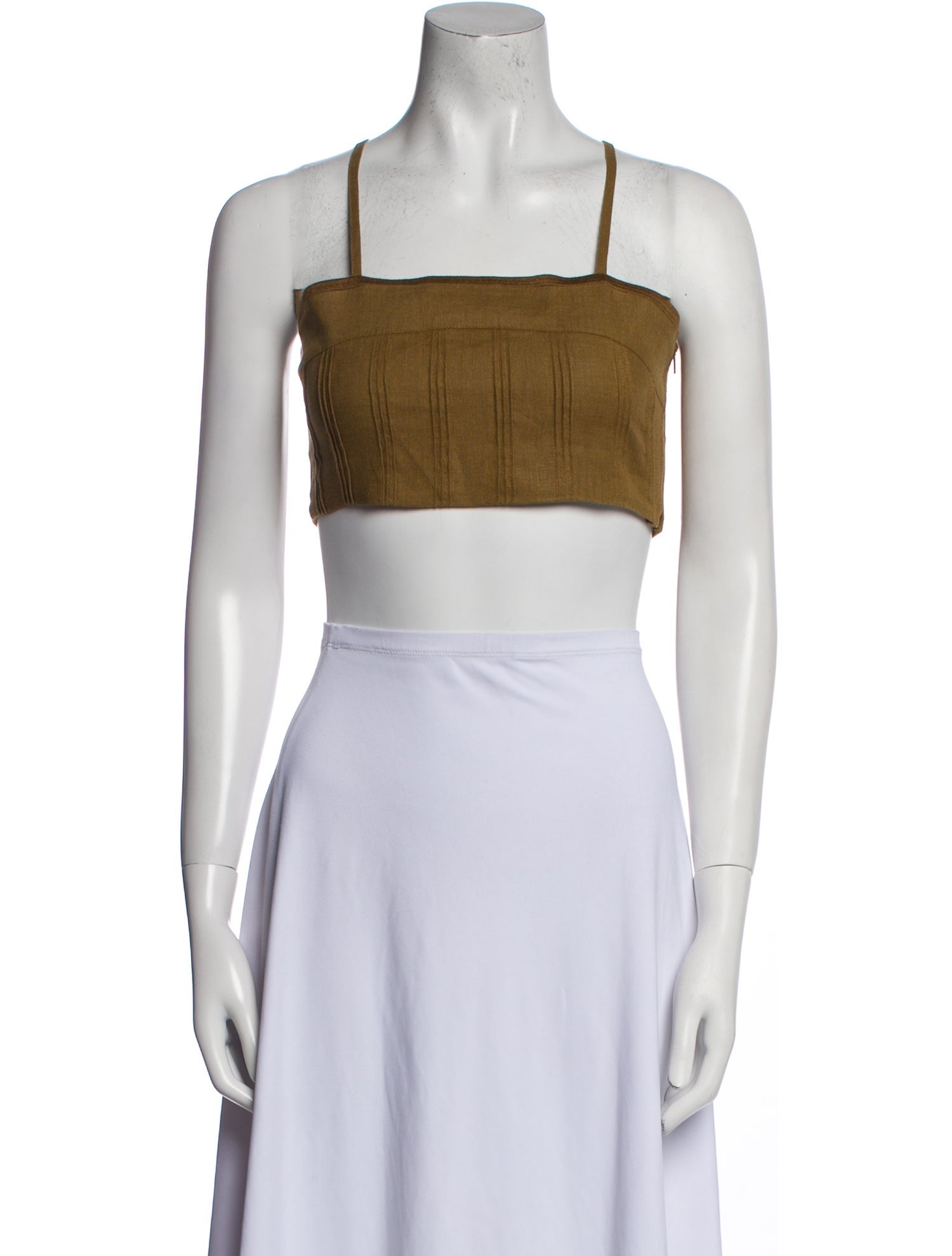 Lug Von Siga Linen Square Neckline Crop Top w/ Tags