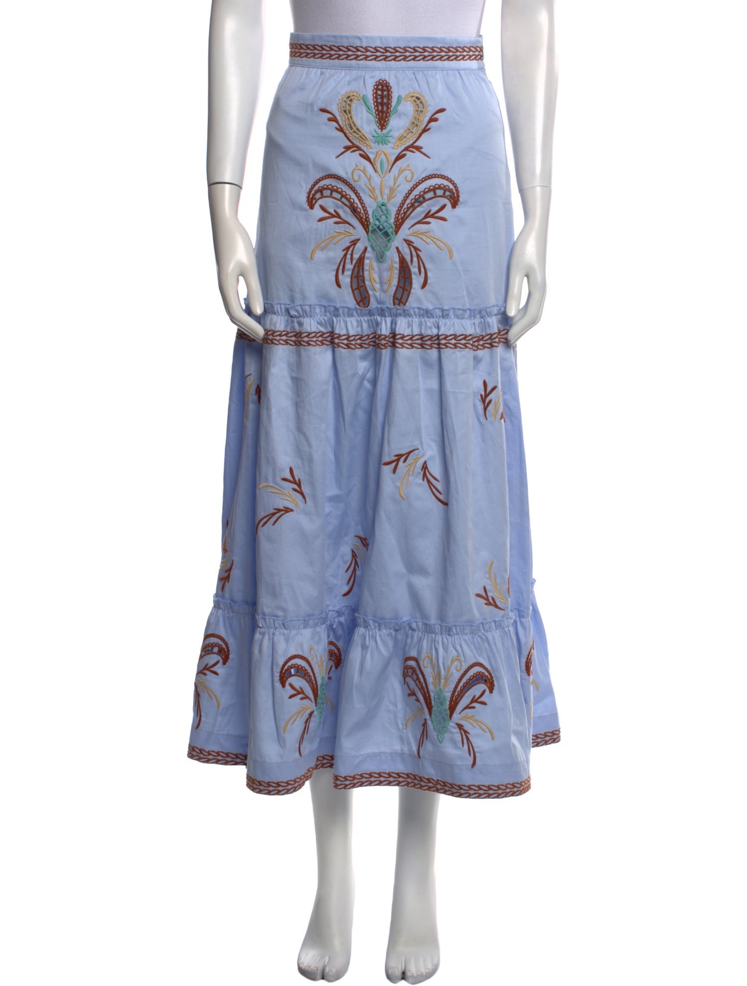 Lug Von Siga Patterned Midi Length Skirt