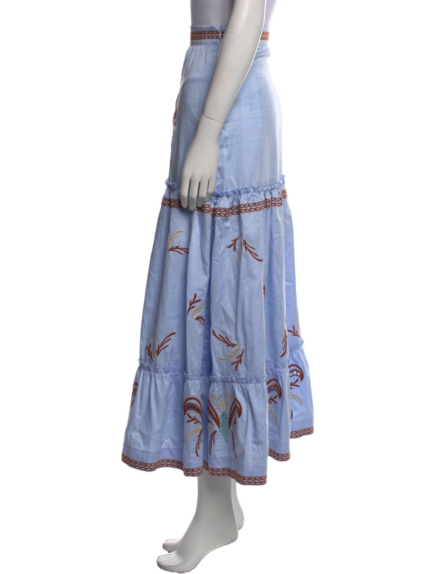 Lug Von Siga Patterned Midi Length Skirt