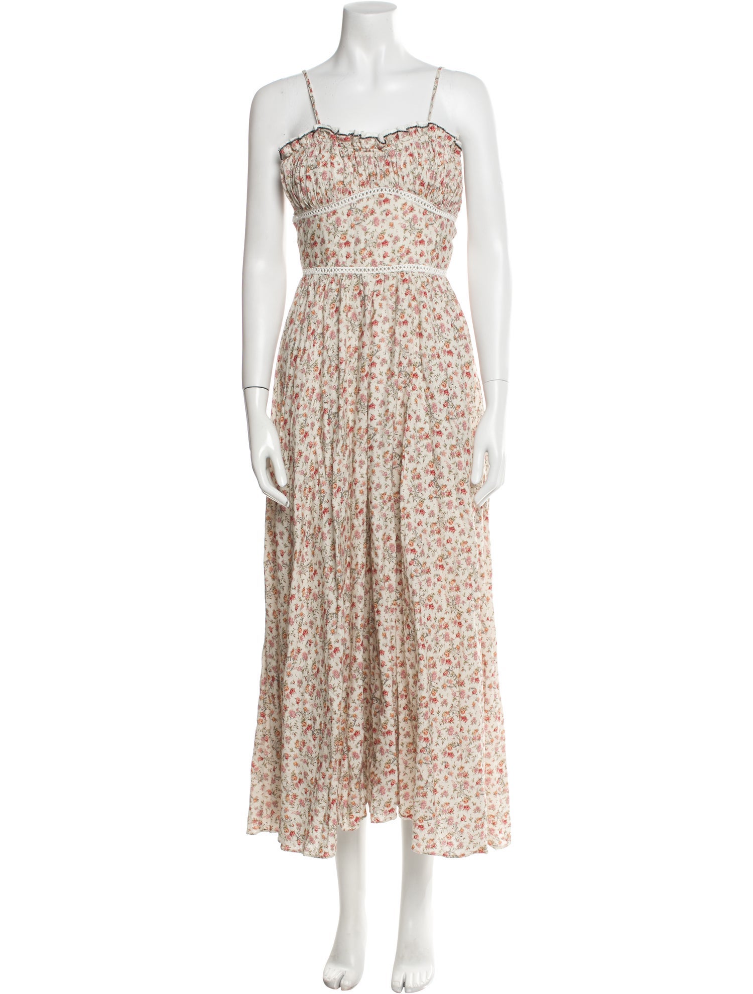 Lug Von Siga Floral Print Midi Length Dress