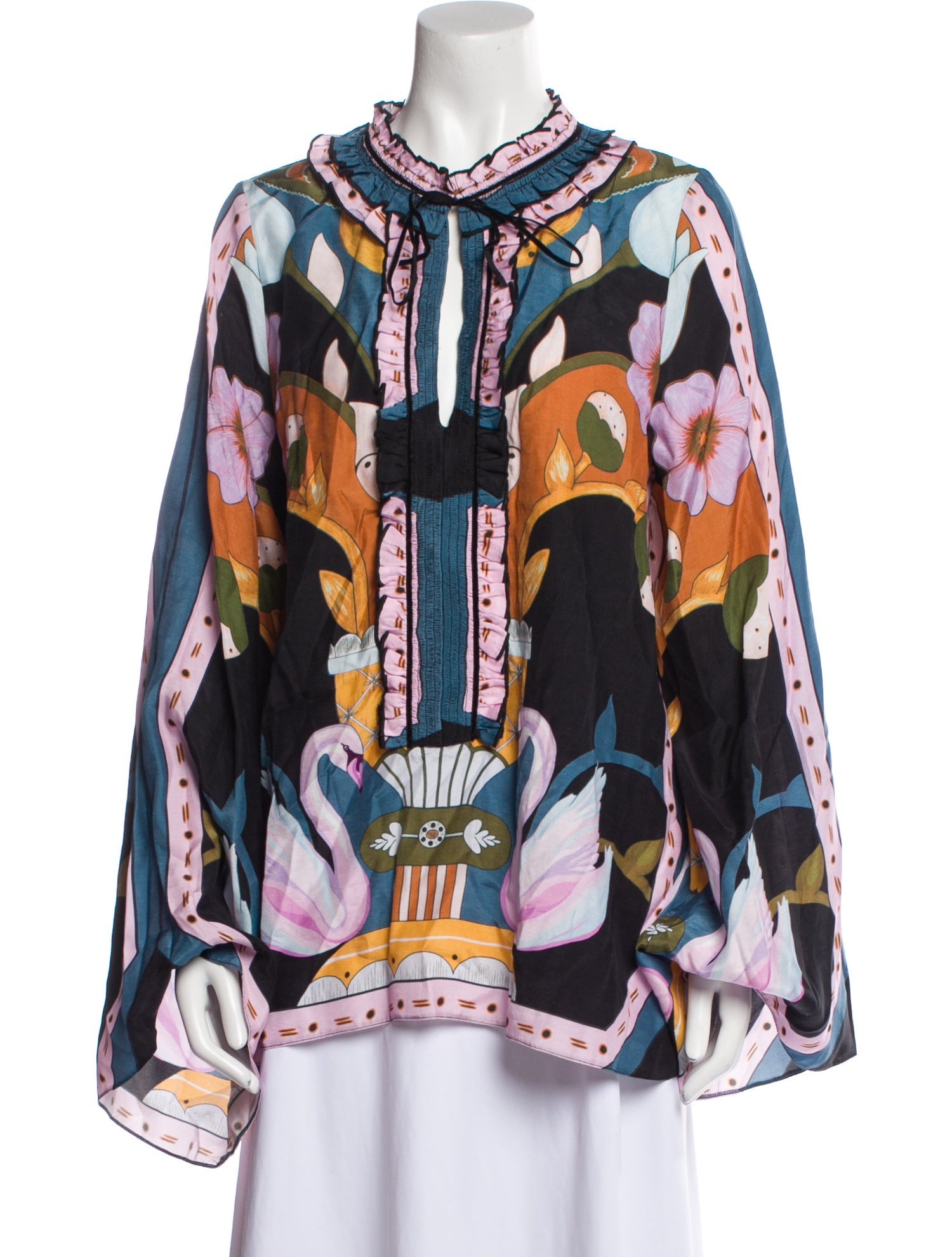Lug Von Siga Printed Crew Neck Tunic