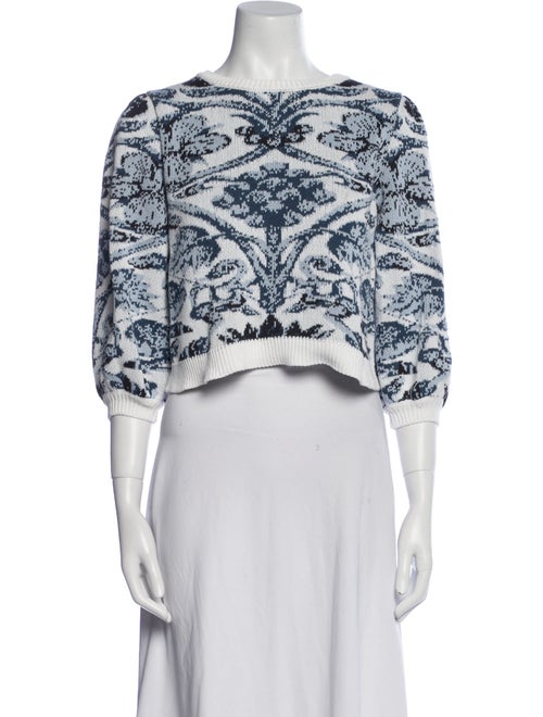 Lug Von Siga Printed Bateau Neckline Sweater