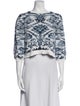 Lug Von Siga Printed Bateau Neckline Sweater