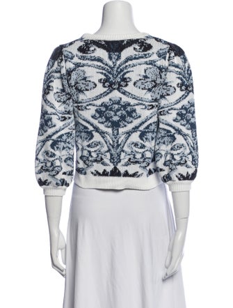 Lug Von Siga Printed Bateau Neckline Sweater