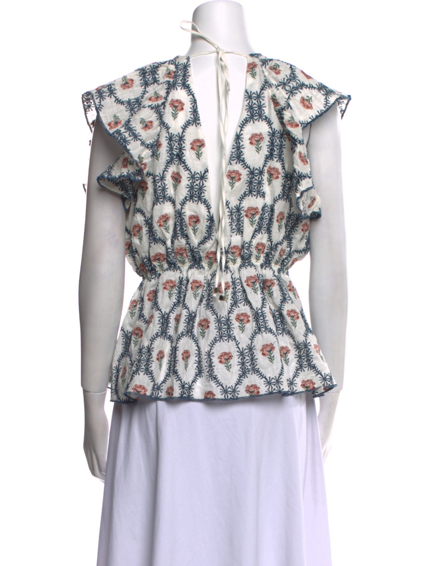 Lug Von Siga Linen Printed Blouse