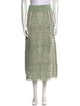 Lug Von Siga Lace Pattern Midi Length Skirt