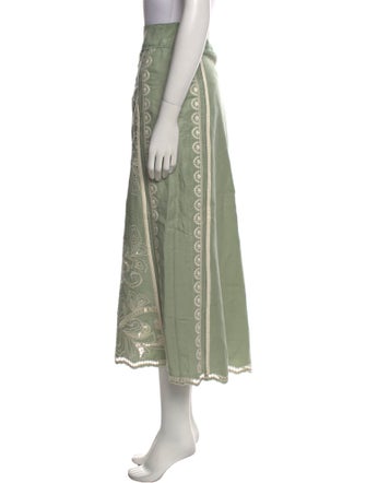 Lug Von Siga Lace Pattern Midi Length Skirt