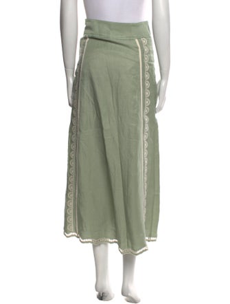 Lug Von Siga Lace Pattern Midi Length Skirt