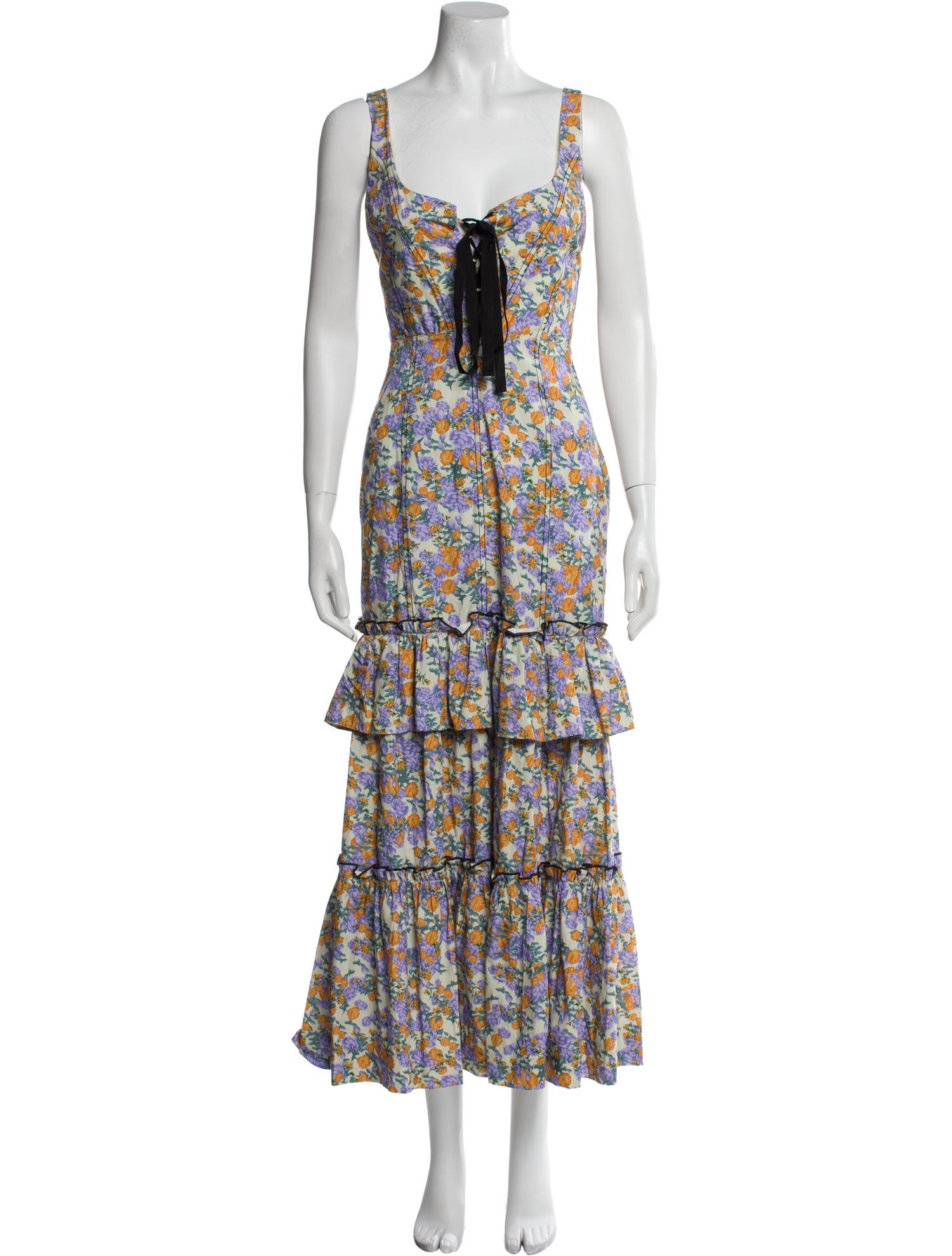 Lug Von Siga Floral Print Long Dress
