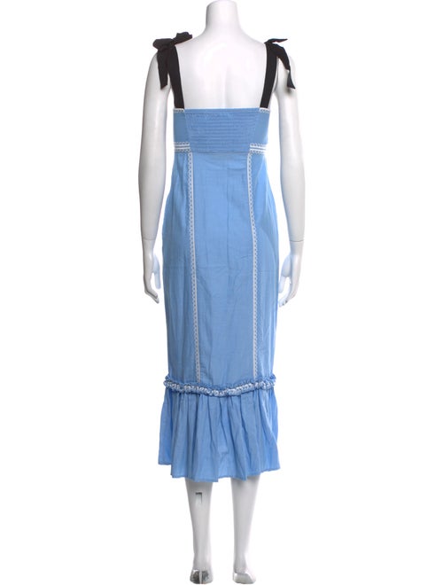 Lug Von Siga Square Neckline Midi Length Dress