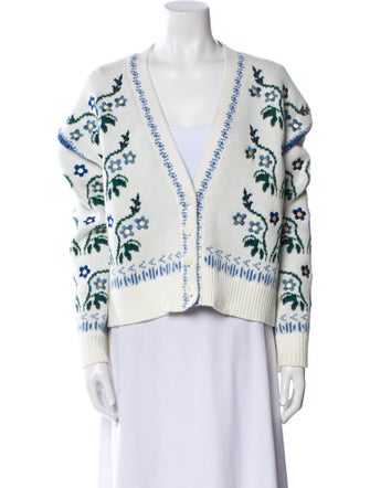 Lug Von Siga Printed V-Neck Sweater