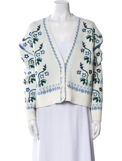 Lug Von Siga Printed V-Neck Sweater