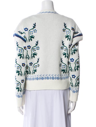 Lug Von Siga Printed V-Neck Sweater