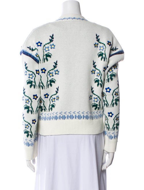 Lug Von Siga Printed V-Neck Sweater