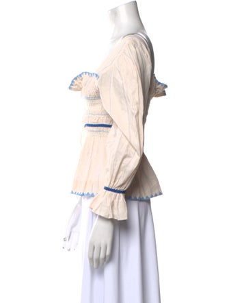 Lug Von Siga Square Neckline Three-Quarter Sleeve Blouse