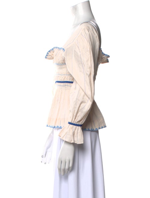 Lug Von Siga Square Neckline Three-Quarter Sleeve Blouse