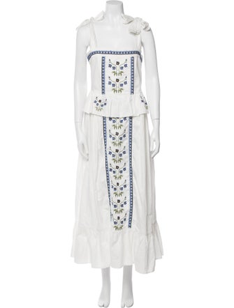 Lug Von Siga Graphic Print Long Dress