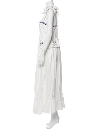 Lug Von Siga Graphic Print Long Dress