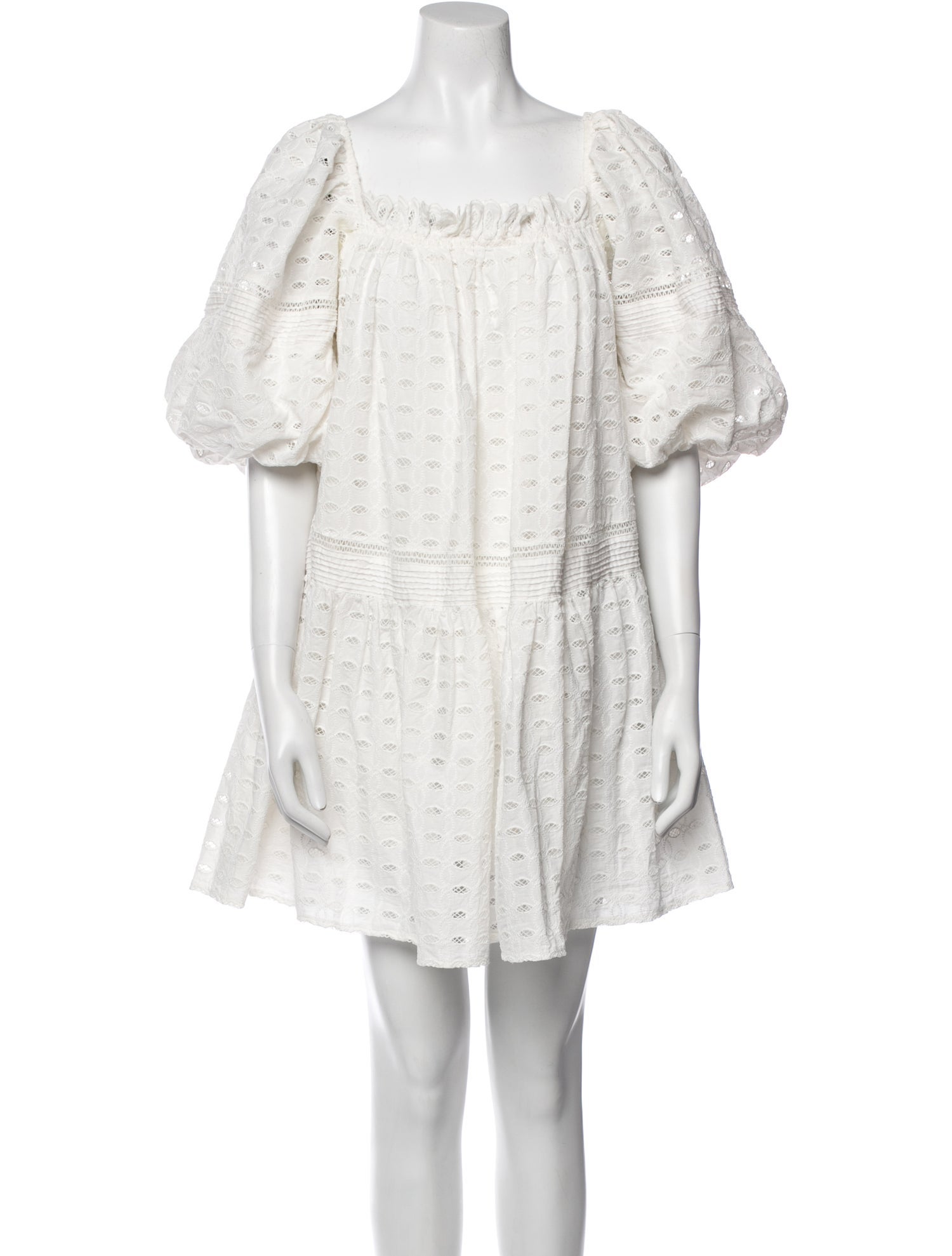 Lug Von Siga Square Neckline Knee-Length Dress