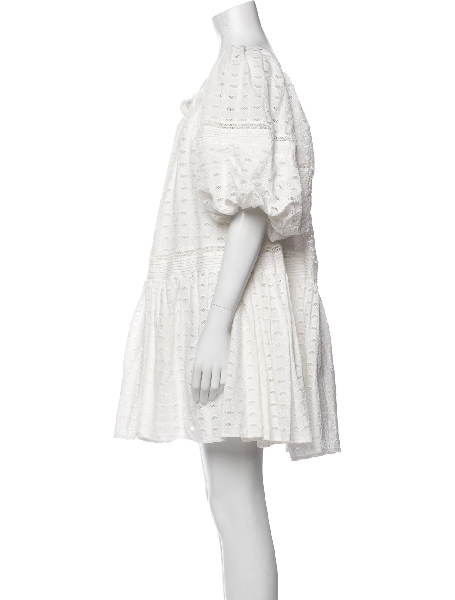 Lug Von Siga Square Neckline Knee-Length Dress