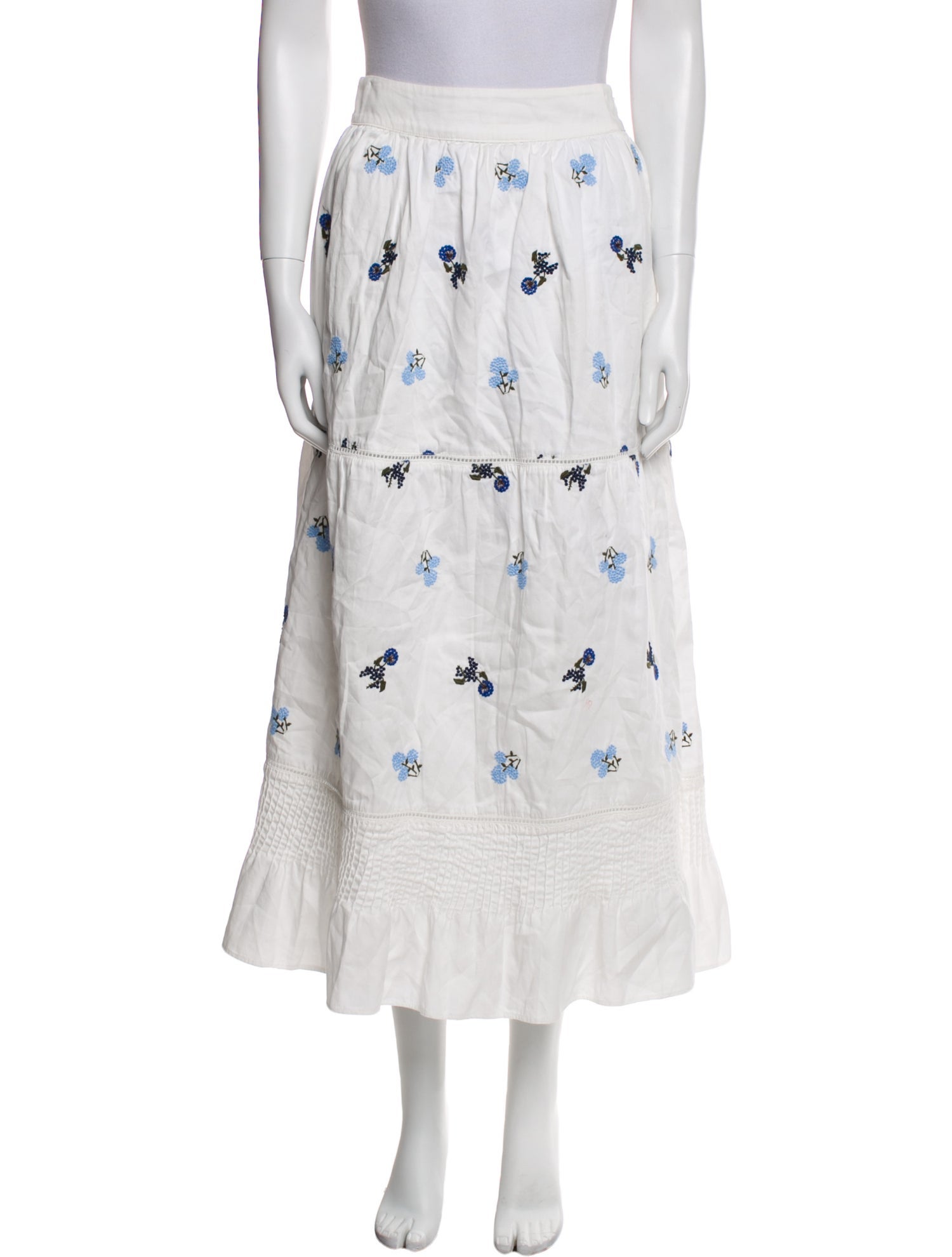 Lug Von Siga Floral Print Midi Length Skirt