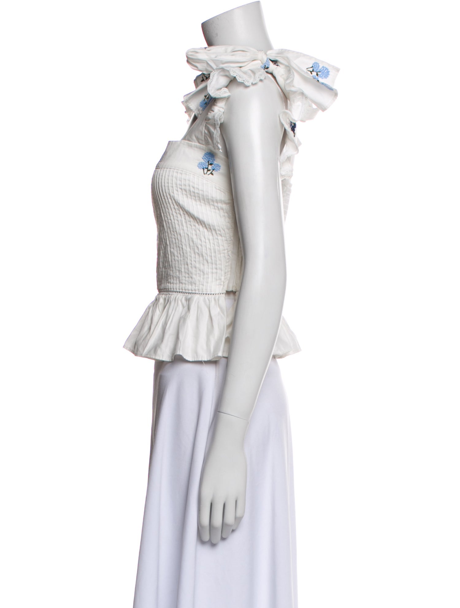 Lug Von Siga Square Neckline Sleeveless Crop Top