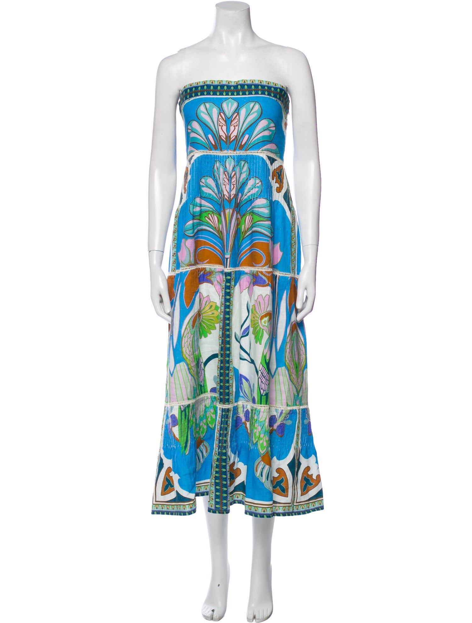 Lug Von Siga Printed Midi Length Dress