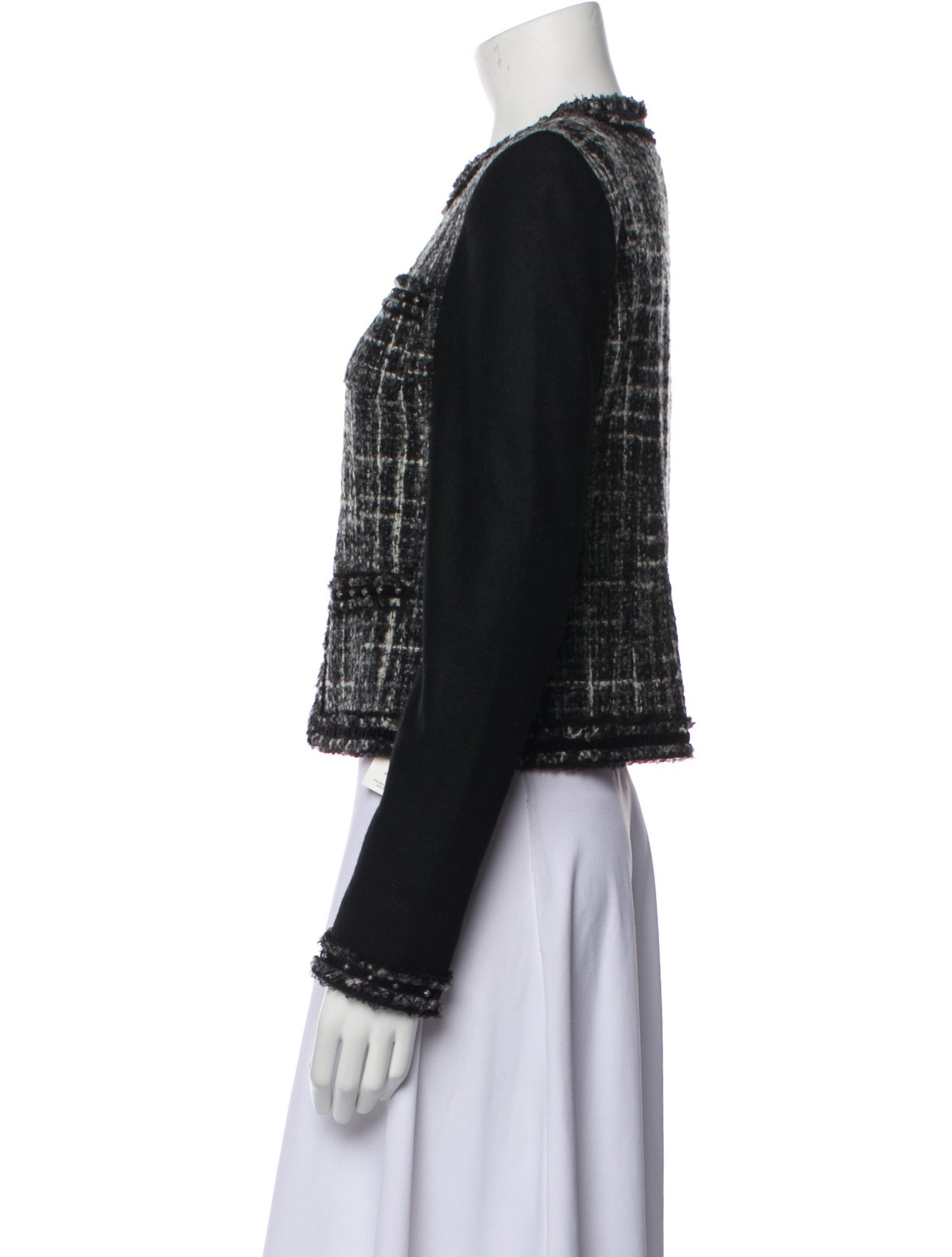 Luisa Cerano Virgin Wool Tweed Pattern Jacket