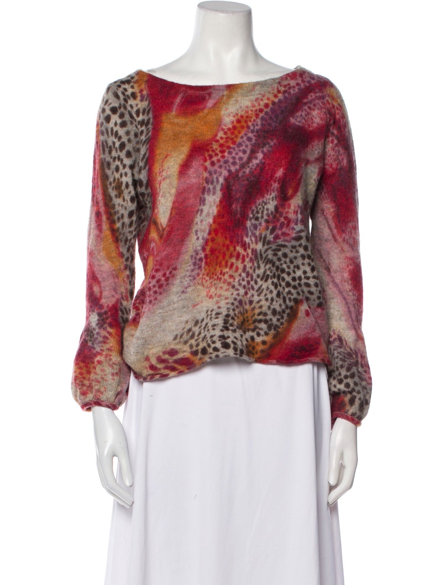 Luisa Cerano Alpaca Printed Sweater