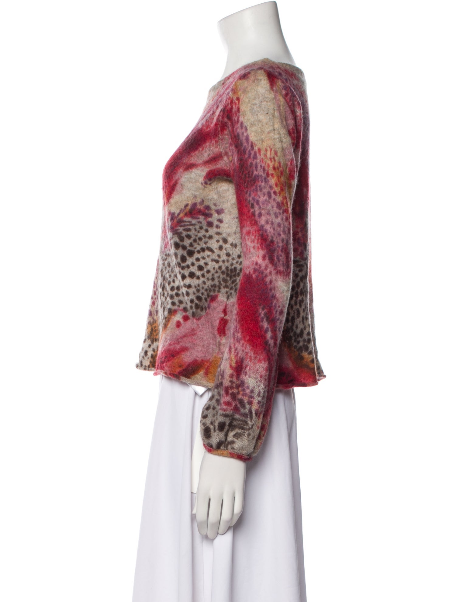 Luisa Cerano Alpaca Printed Sweater