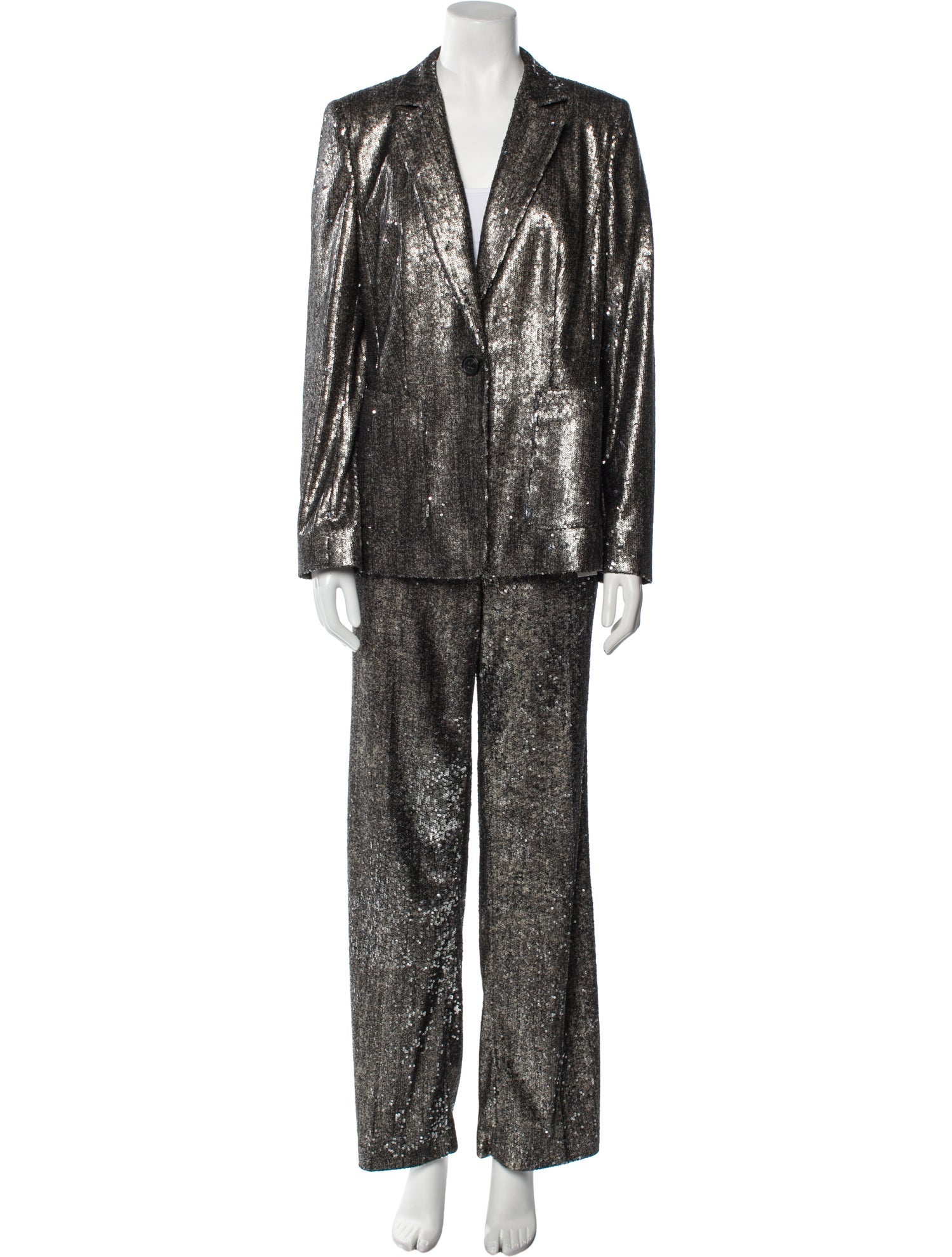 Luisa Cerano Sequin Embellishments Pant Set