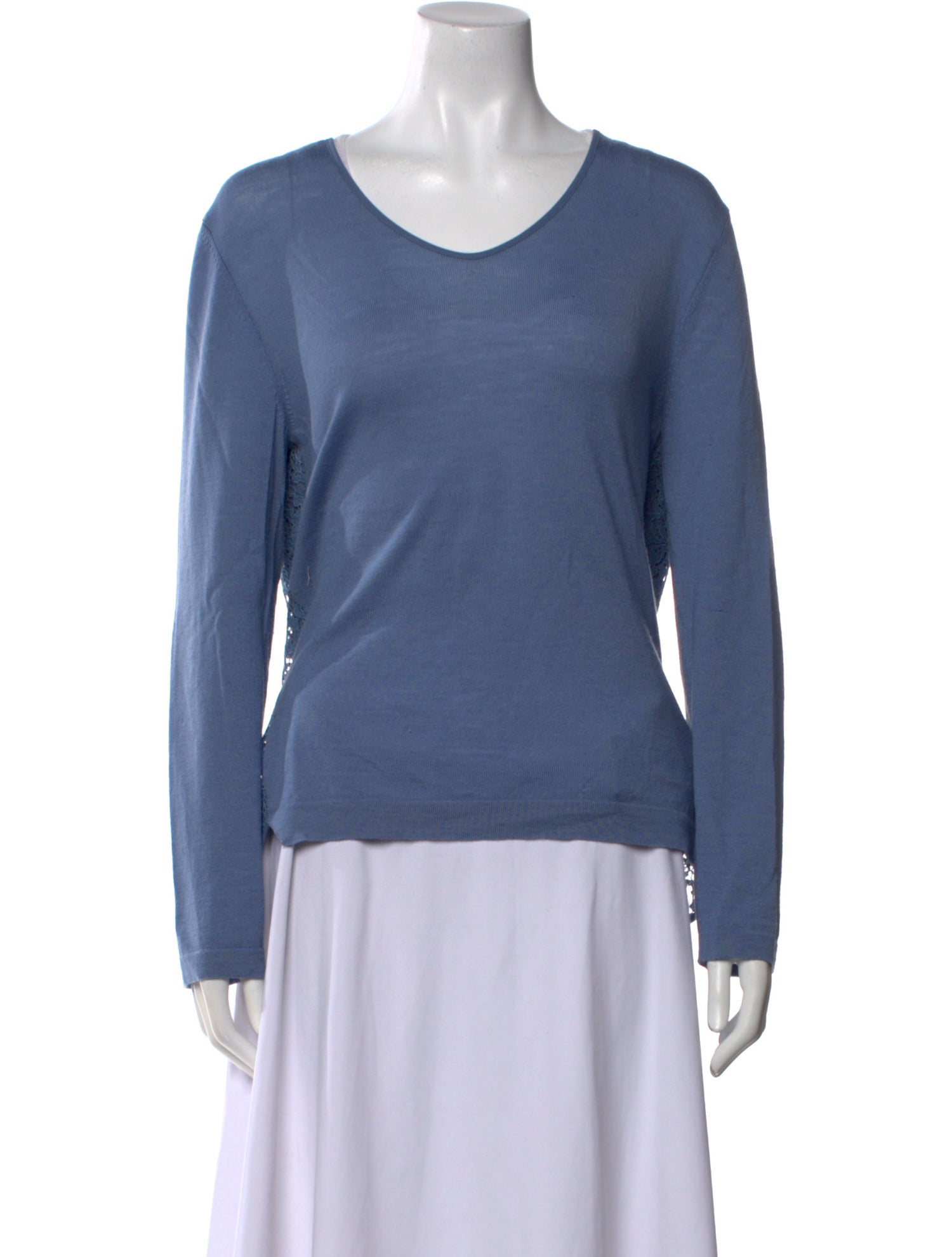 Luisa Cerano Virgin Wool Scoop Neck Sweater