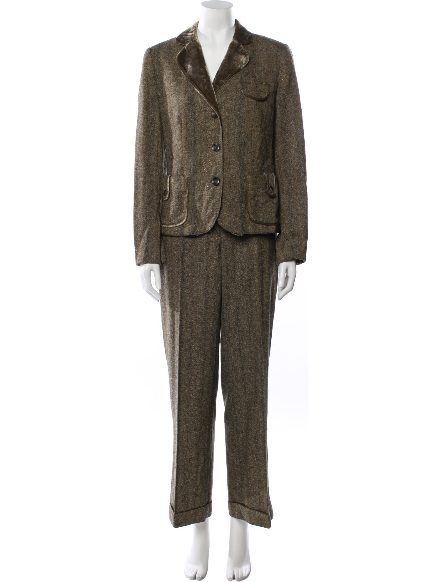 Luisa Cerano Wool Pantsuit