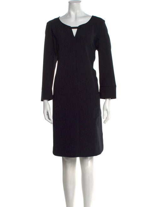 Luisa Cerano V-Neck Knee-Length Dress