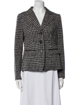 Luisa Cerano Houndstooth Print Blazer