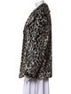 Luisa Cerano Animal Print Faux Fur Coat