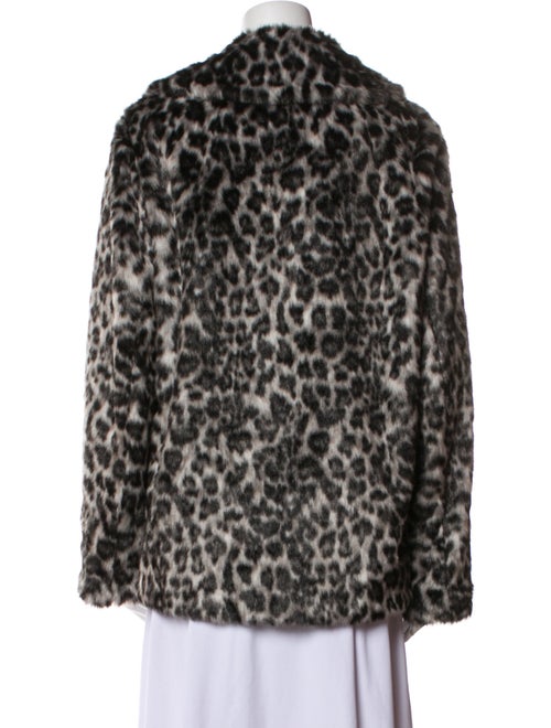 Luisa Cerano Animal Print Faux Fur Coat