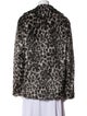 Luisa Cerano Animal Print Faux Fur Coat