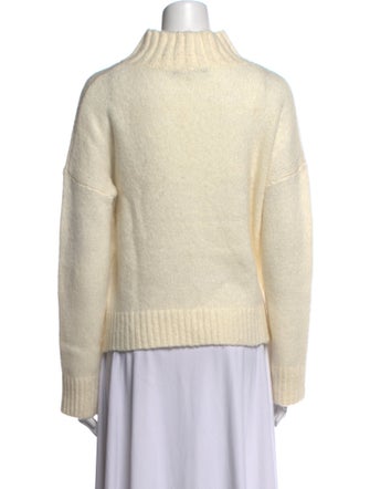 Luisa Cerano Colorblock Pattern Mock Neck Sweater
