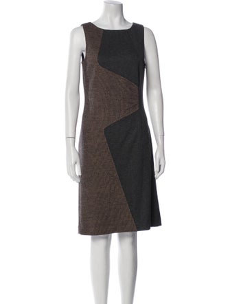 Luisa Cerano Houndstooth Print Mini Dress