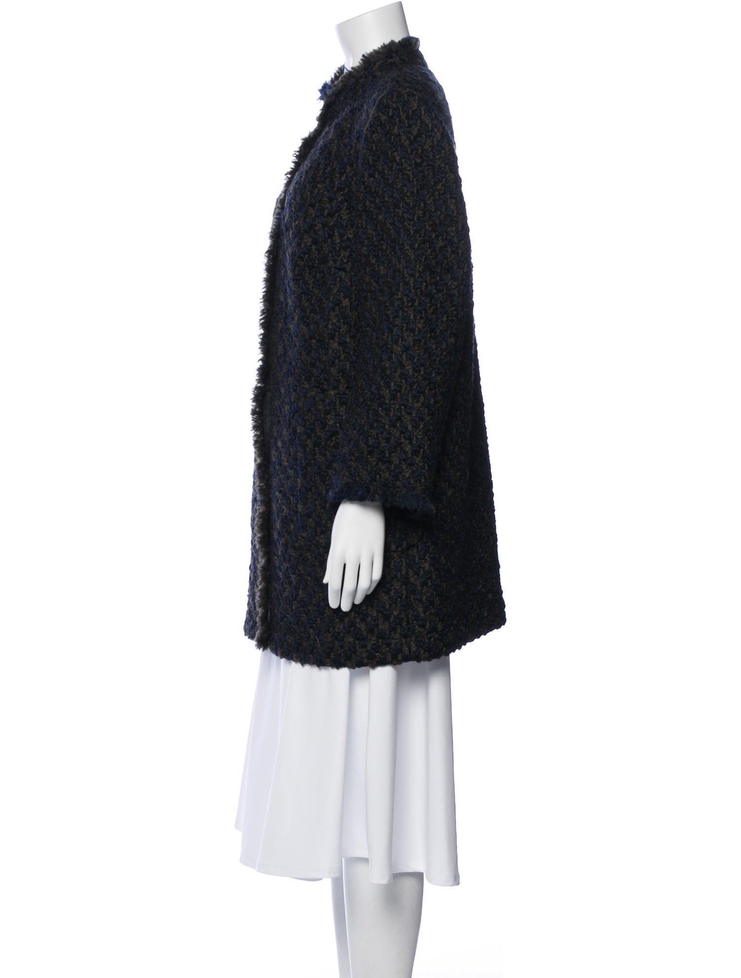 Luisa Cerano Wool Faux Fur Coat