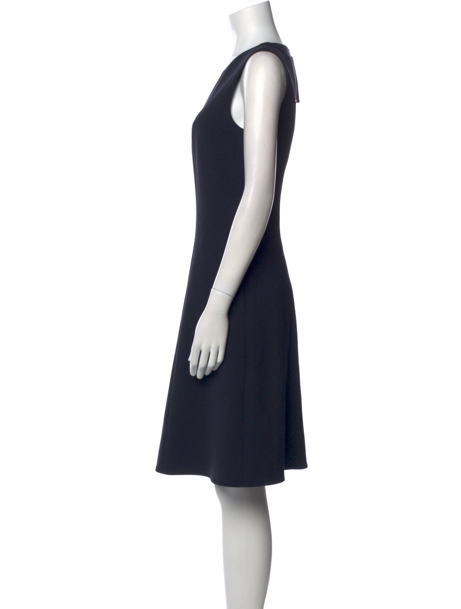Luisa Cerano Crew Neck Knee-Length Dress