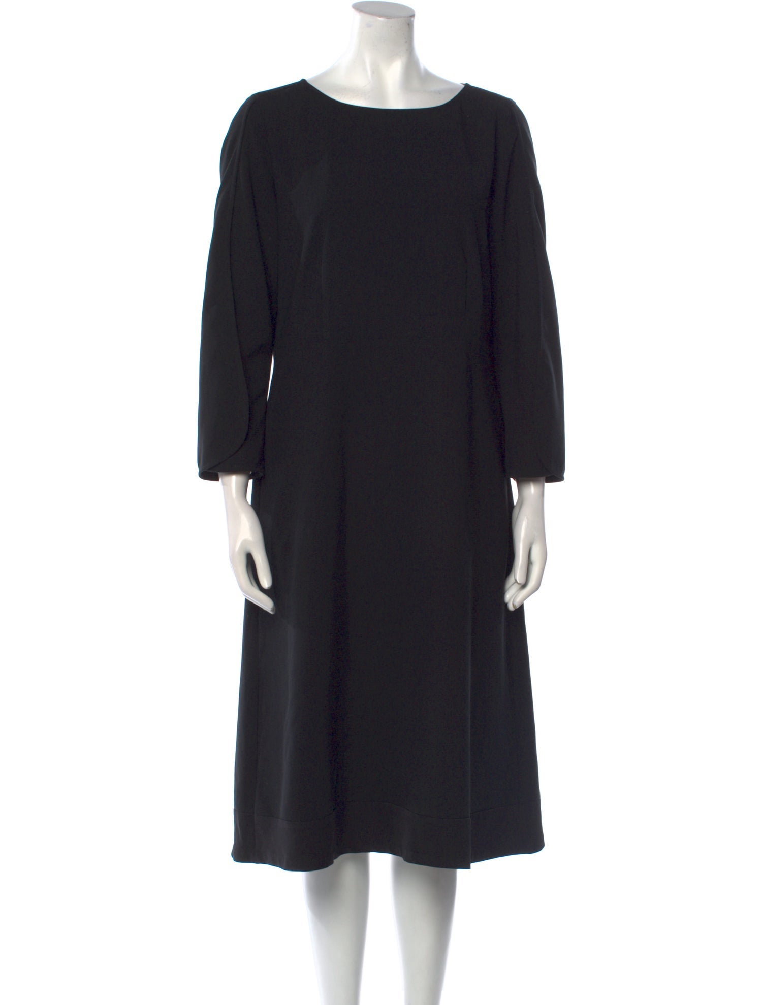 Luisa Cerano Bateau Neckline Knee-Length Dress