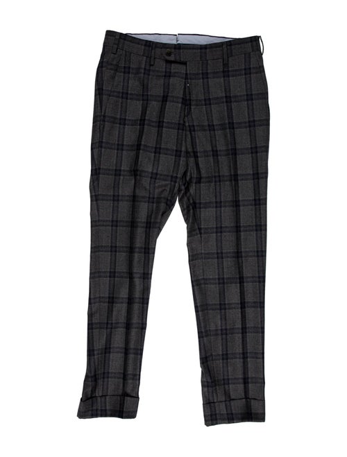 Luigi Bianchi Mantova Plaid Print Pants