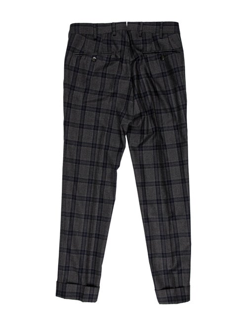 Luigi Bianchi Mantova Plaid Print Pants