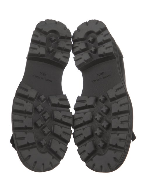 Lukure Leather Fringe Trim Accent Loafers