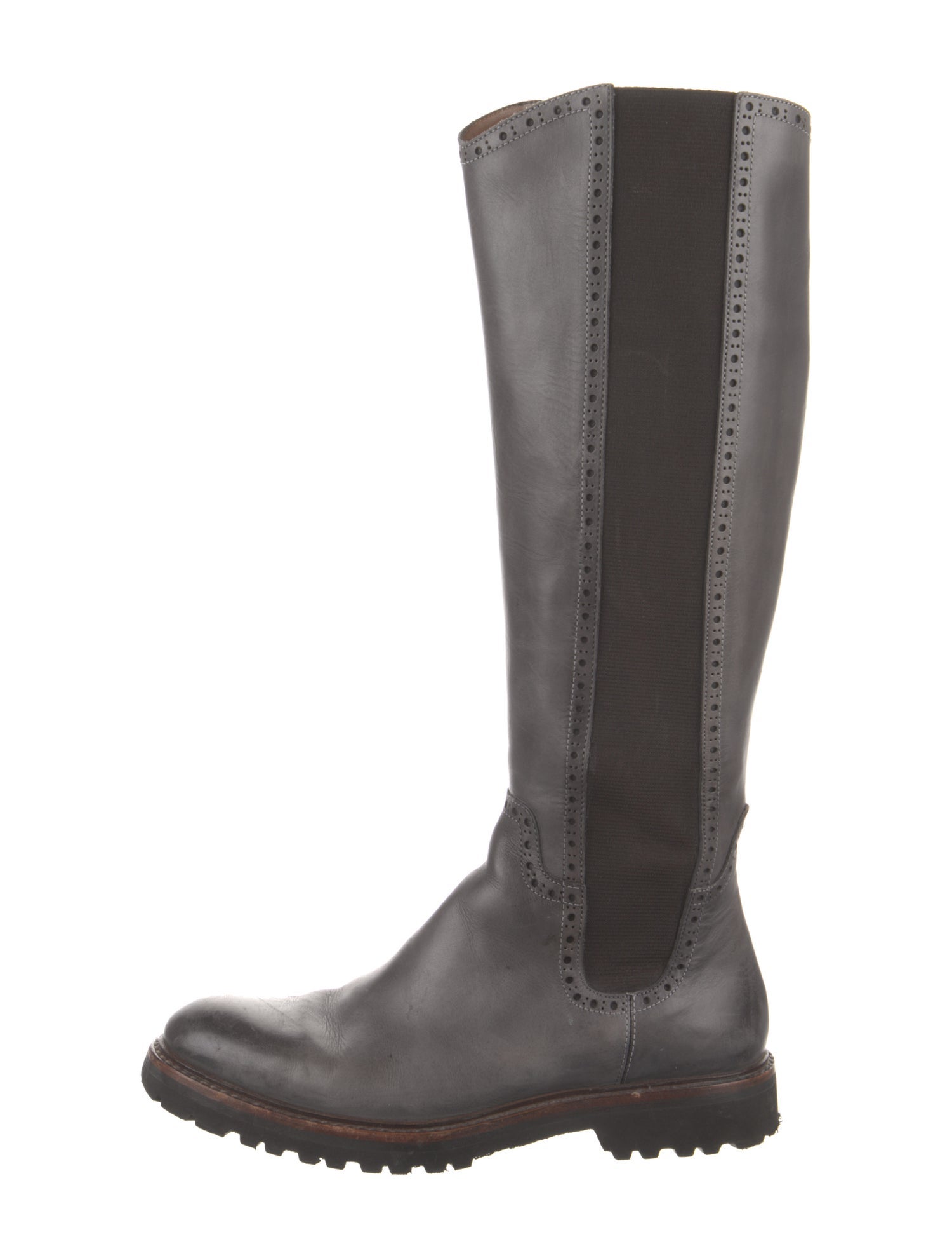 Lukure Leather Lasercut Accents Riding Boots